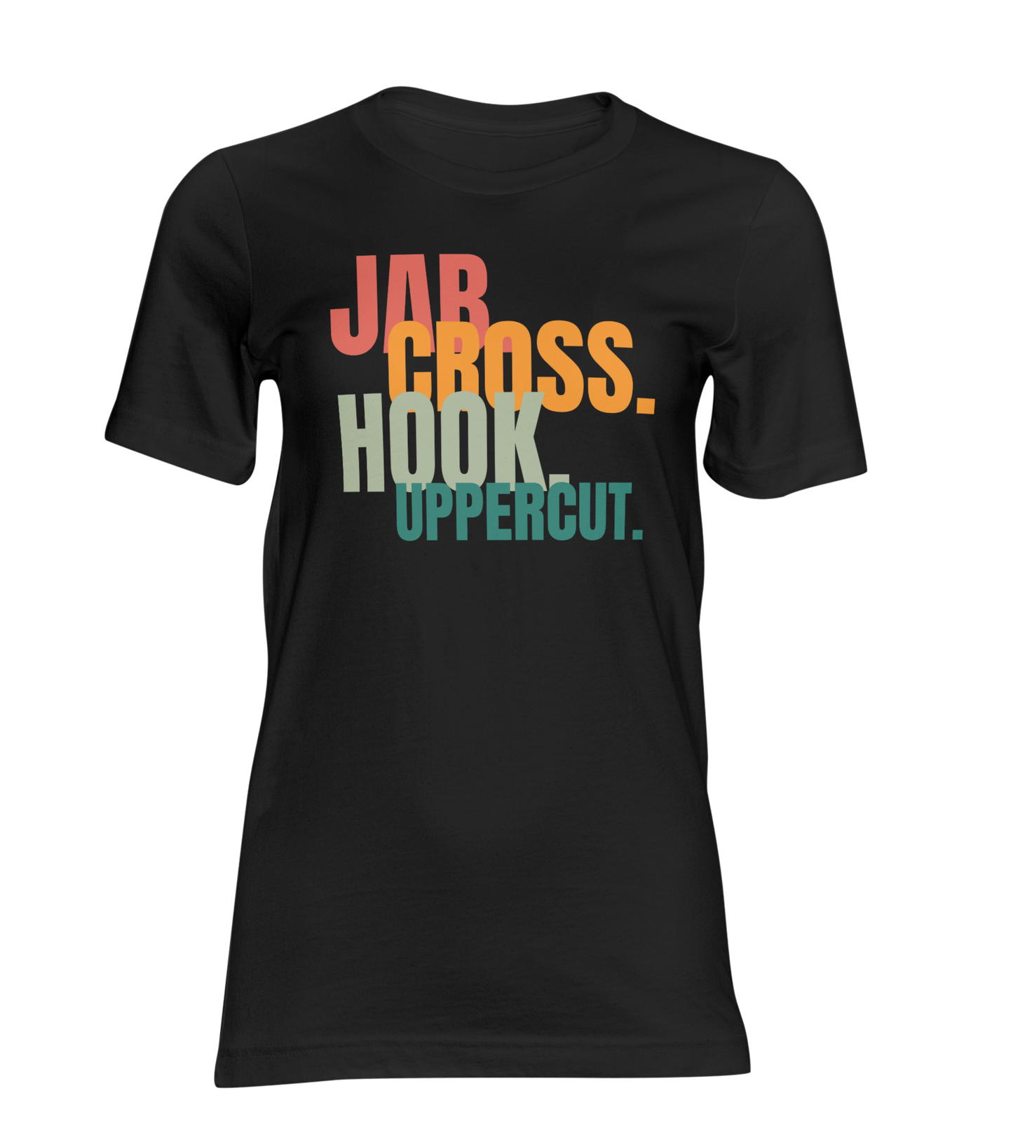 Jab Cross Hook Uppercut Boxing Men’s Premium Heavyweight T-Shirt