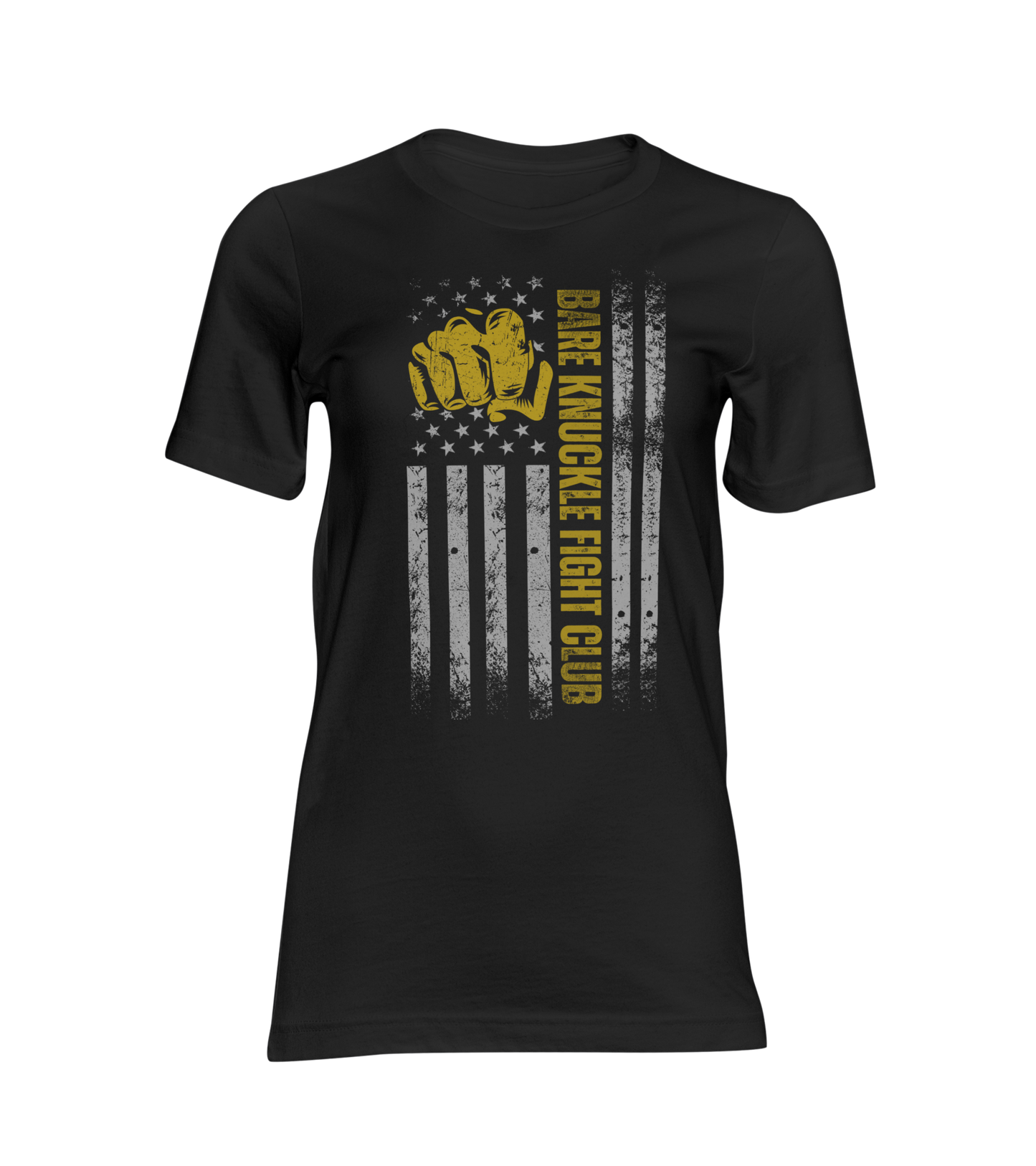 Bare Knuckle Fight Club USA Flag Vintage Men’s Premium Heavyweight T-Shirt