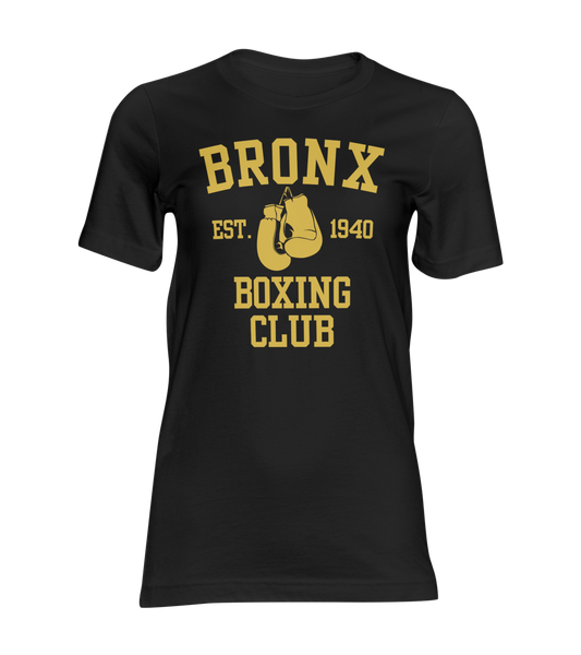 Bronx Boxing Club Gold Edition Black Premium Heavyweight T-Shirt