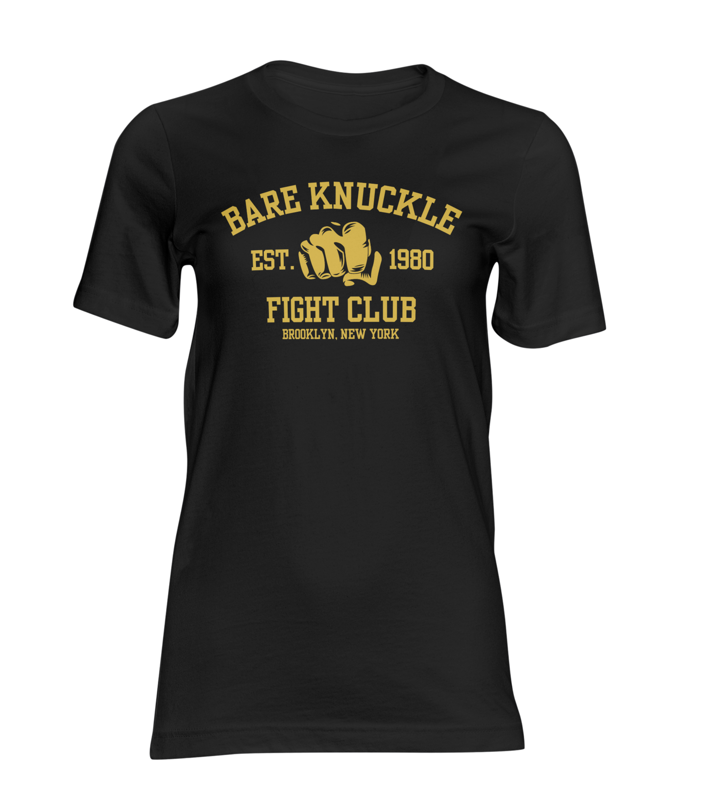 Bare Knuckle Fight Club Brooklyn New York Gold Edition Men’s Premium Heavyweight T-Shirt