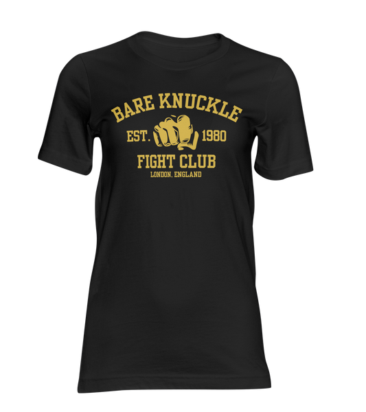 Bare Knuckle Fight Club London Gold Edition Men’s Premium Heavyweight T-Shirt