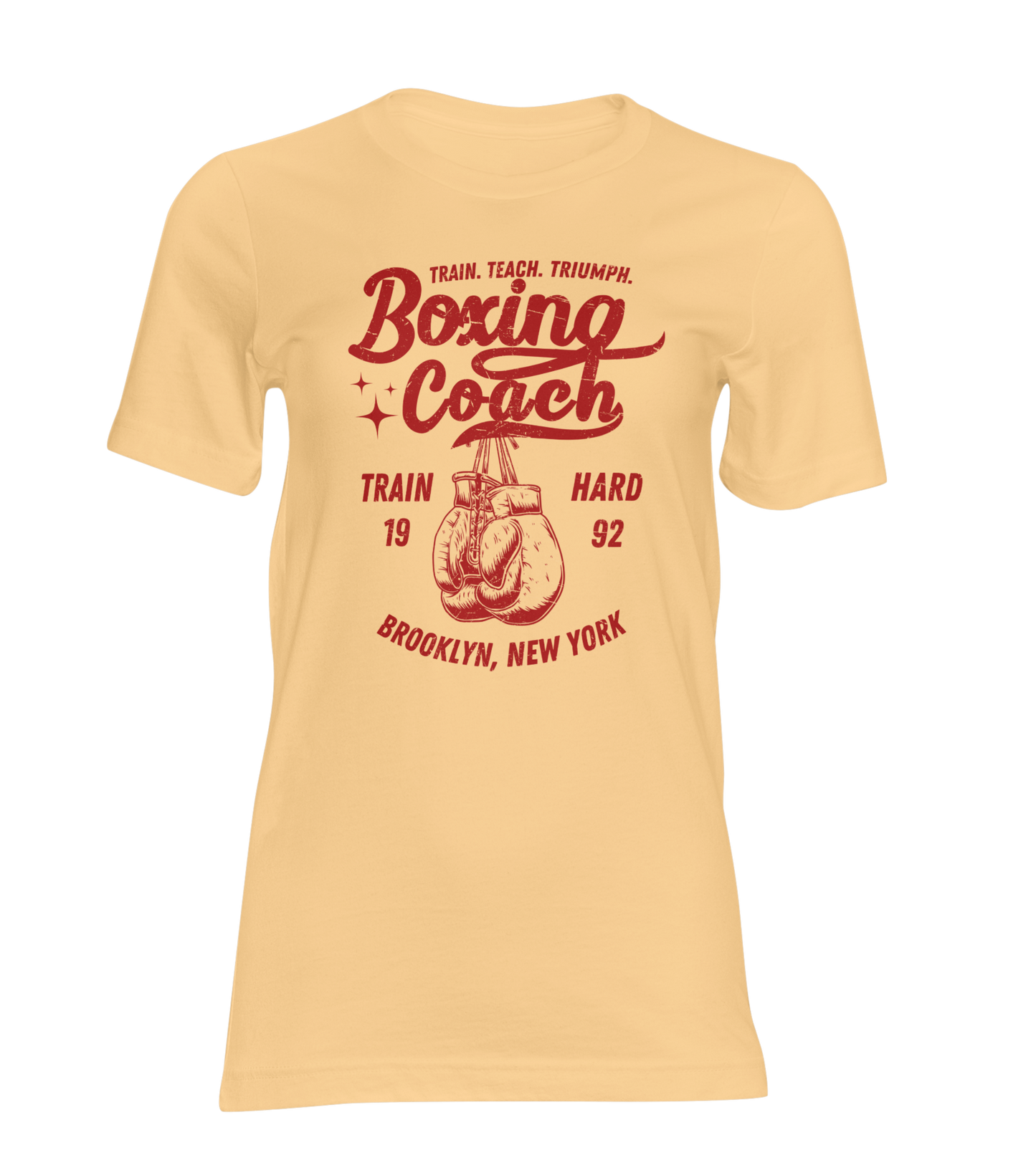 Boxing Coach Brooklyn New York Men’s Premium Heavyweight T-Shirt